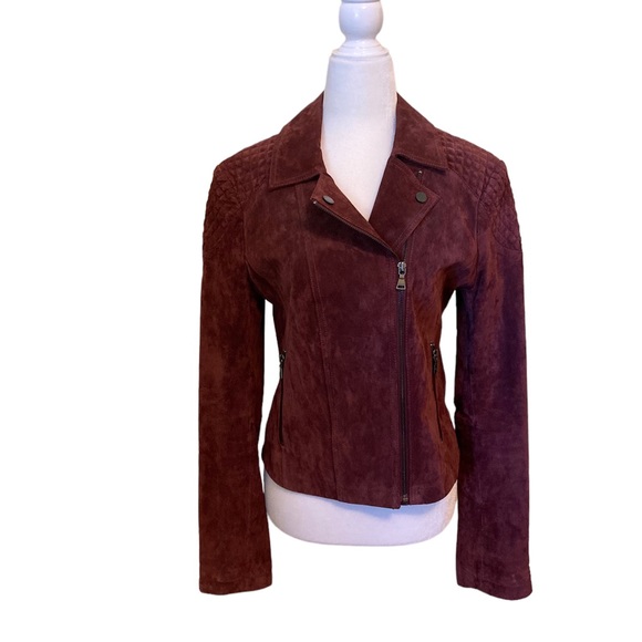 Express Jackets & Blazers - Express Genuine leather moto suede jacket M